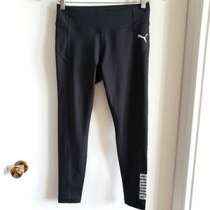 Puma Dry Cell Athletic Training Legging Moisture Management Black Women Med NWT